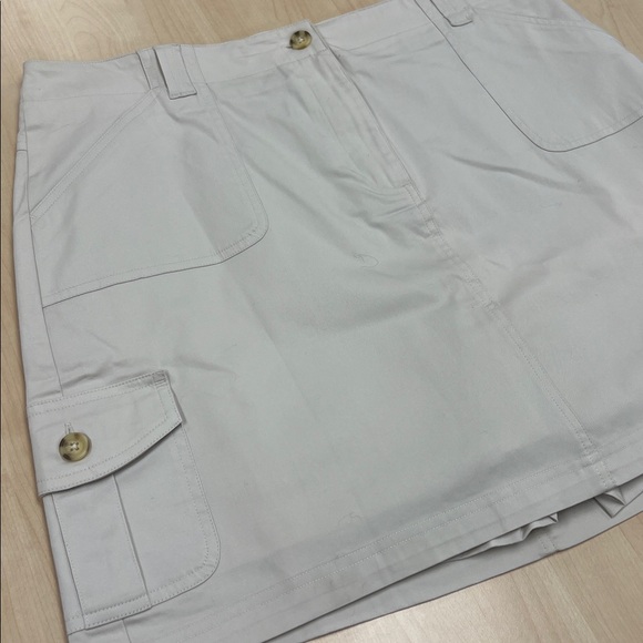Chaus Dresses & Skirts - Chaus Sport Vintage Y2K Beige Cargo Mini Skort Utility Gorpcore 90s Grunge 14